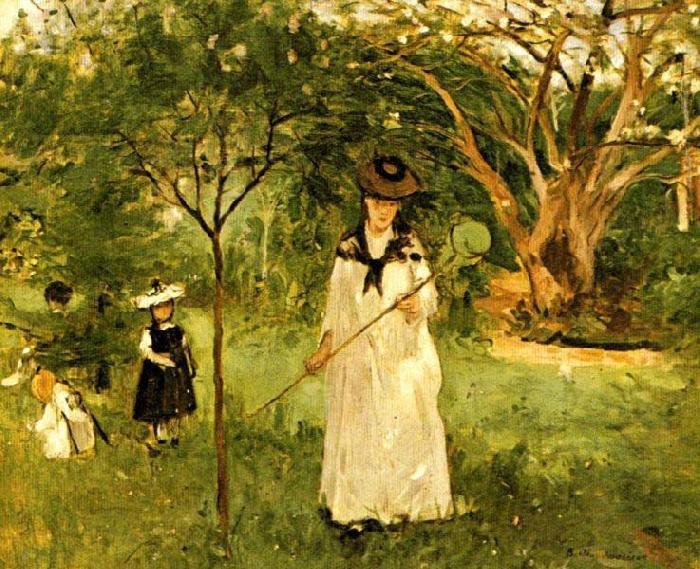 Berthe Morisot Chasing Butterflies Spain oil painting art